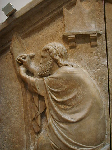 File:Formella 18, apelle o la pittura, nino pisano, 1334-1336 dettaglio 01.JPG