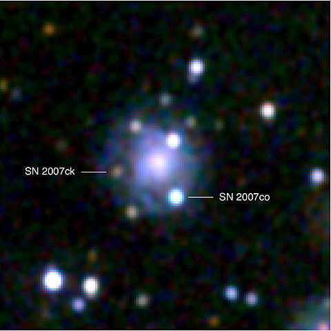 File:MCG +05-43-16 with SN 2007ck and SN 2007co Swift.jpg