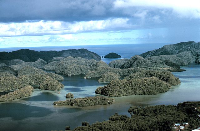 File:Aerial view limestone islands palau1971.jpg
