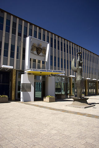 File:Australian Capital Territory Legislative Assembly and the statue Ethos.jpg