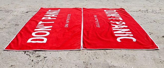 File:Don't Panic towel.jpg