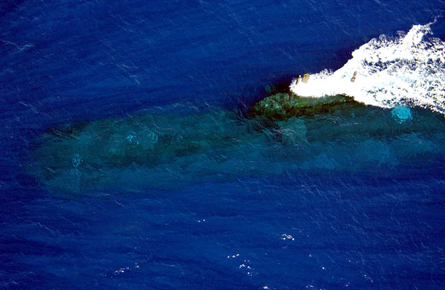 File:HMAS Rankin at periscope depth.jpg