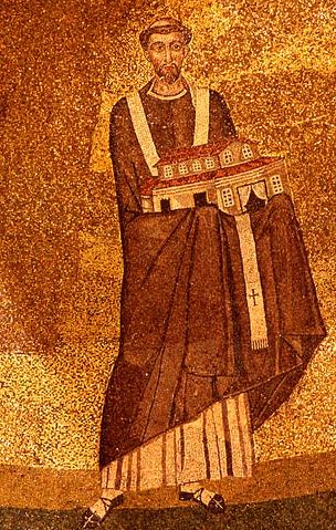File:Onorio I - mosaico Santa Agnese fuori le mura.jpg