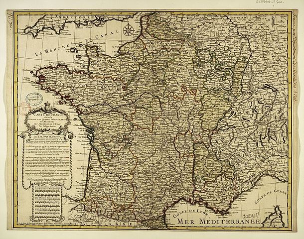 File:Philippe Buache Carte de France divisee suivant les quatre departements de Messieurs les secretaires dEtat 07710637.jpg