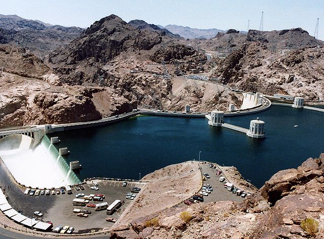 File:Hoover Dam and Arizona Spillway, 1983.jpg
