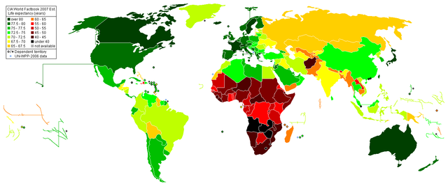 File:Life Expectancy 2007 Estimates CIA World Factbook.PNG