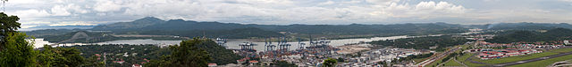 File:Panama canal panoramic view from the top of Ancon hill.jpg