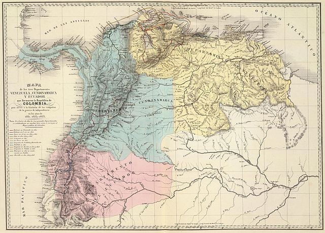 File:Mapa de Venezuela, N. Granada y Quito, 1821.jpg